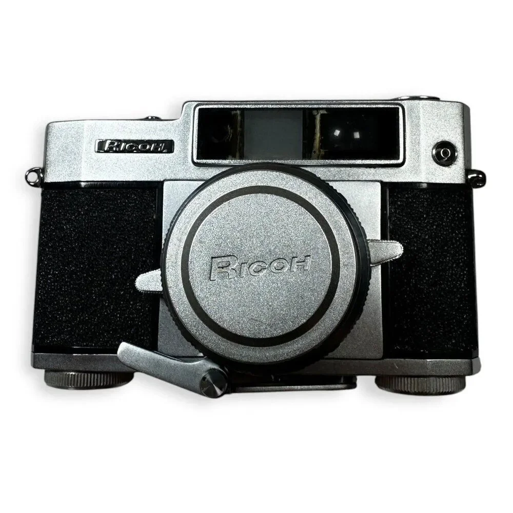 Vintage Ricoh 500‎ 35mm Rangefinder Camera w/ Case and Exposure Meter - Untested
